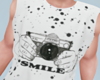 White Print T-shirt