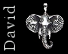 F Elephant head pendant