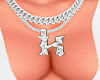 Fem Necklace Letter K