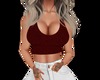 Red crop top