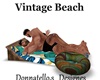 vintage beach kiss