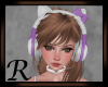 Kitty Headphone W/Purple