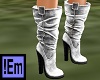 !Em Boots Silver Suede