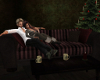 Dark Holiday Cuddle Sofa