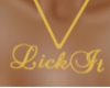 Gold Lick it Necklace