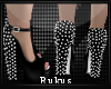 R l White Spiked Heels