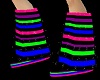 Rainbow Blk Rave Boots