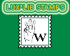 Sign Language W Stamp