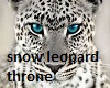 snow leopard throne