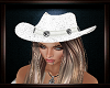 Country Chicka Hat White