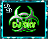 DJ Sky Floor Sign