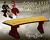 Antq 1910 Curved Bench Y