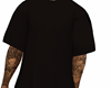 black tee  oversize
