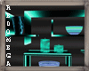 Blue Neon Club Shelves