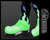 Neon green boots l F