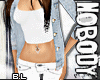 BL| Denim & White Long