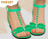! Turquoise Stud Sandals