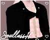 black coat with chain