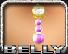 Pink Dangly Belly Ring