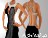 [ash]-La true black gown