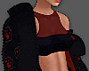 Dark Fluff Jacket Red
