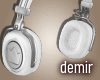[D]Babe white headphones