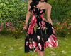 Spring Blk Floral Dress