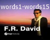 f.r.david Words