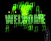 Green Welcome Sign