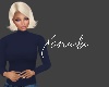 X Cashmere Navy Blue