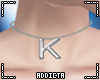 *A* K Letter Necklace
