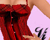 (V) Plaid corset mini