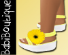 Kids Yello FlowerSandles