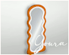 Tangerine Wavy Mirror