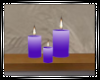 Winter Purple Candles