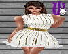 Xmas Stripe Dress gold