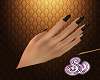 |SV|Black&Gold Nails