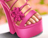 Sofie Pink Flower Heels