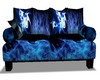 blue flame couch