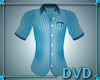 short turquoise striped