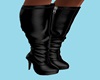 Sofia Black Zipper Boots