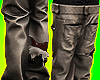 Distressed Waxed Jeans