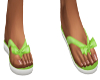 Overall Green Sandals