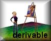 derivable artist easel 