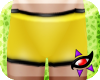 K~ Yellow PVC Shorts V2