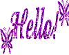 Animated word: Hello!