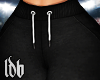 EMBX Black Fitted Sweats