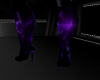 purple black boots