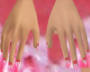 Pink Bow Nails