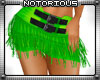 Green Fringe Skirt